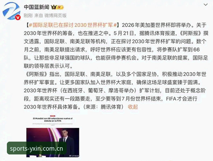 2030年世界杯扩军至66队详解：中国男足的绝佳机会与全球足球新格局